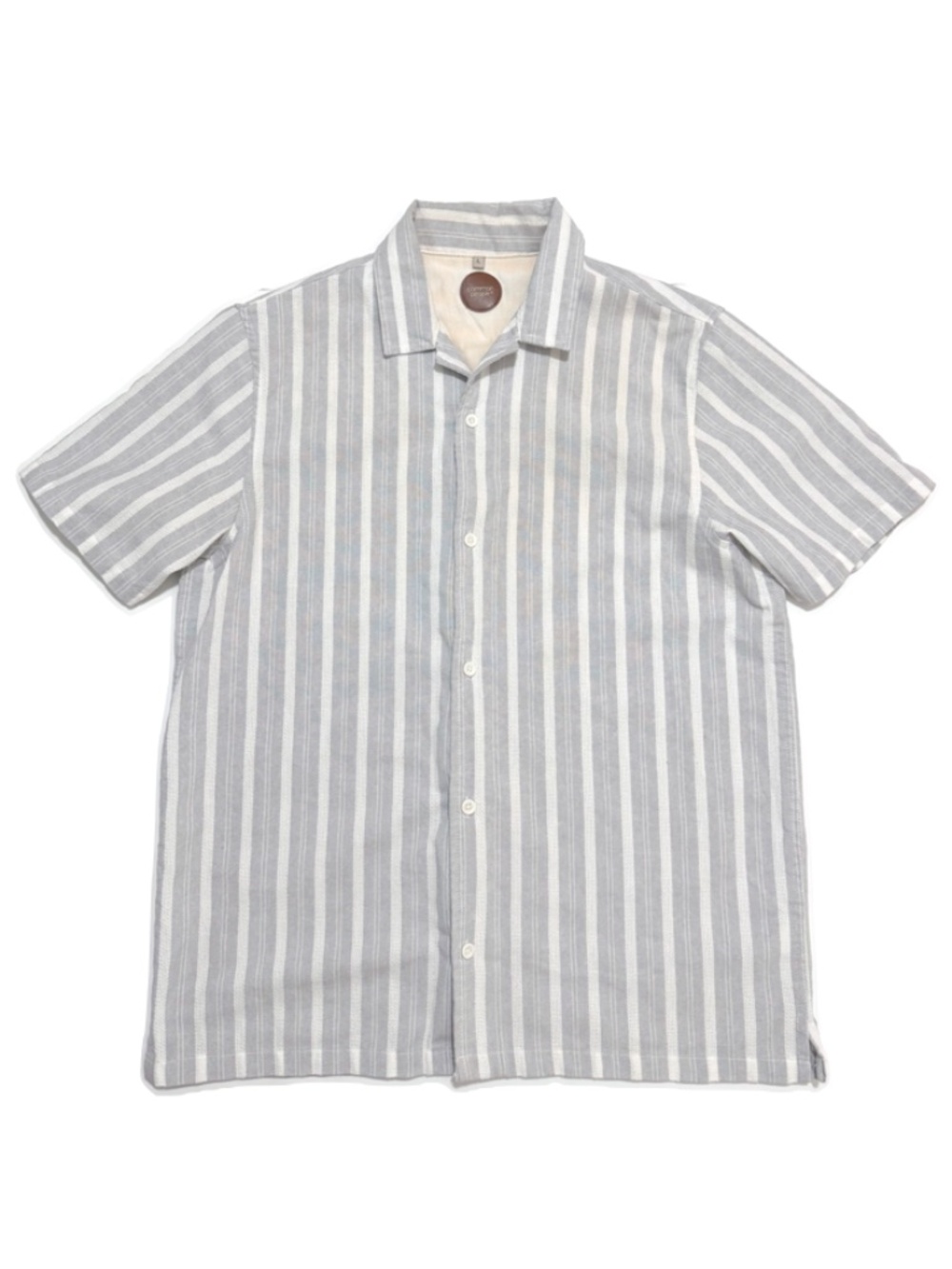 Common People Men's Short Sleeve Button Down Camp Shirt Size Large
